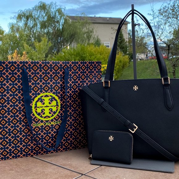 NWT Tory Burch Emerson Top Zip Tote & Wallet Set - Picture 6 of 6